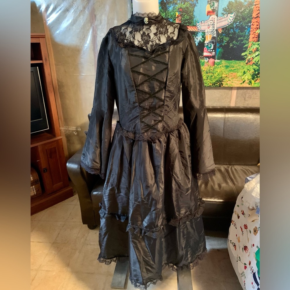 Gothic style costume dress.  Size L. Excellent condition.